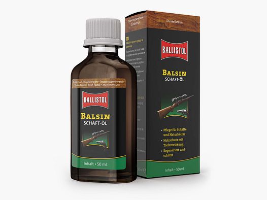 Balsin Schaftöl dunkelbraun - 50ml Flasche