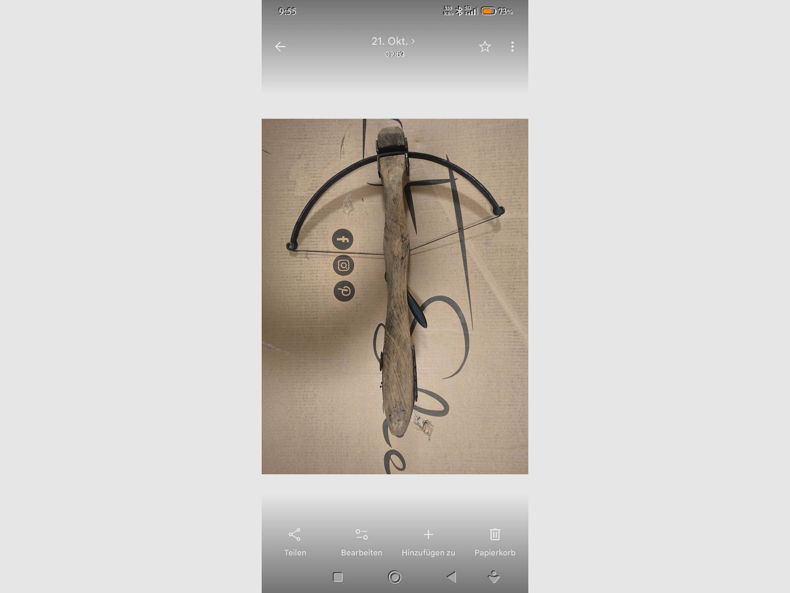 ⚠️ COLLECTORS & MEDIEVAL FANS!!! HISTORICAL MEDIEVAL DECORATIVE CROSSBOW MADE OF REAL WOOD & STEEL, Not functional/for decoration only!!!, image 3 of 5