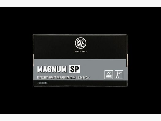 RWS .22 WinMag Magnum SP 40grs / 2,6g
