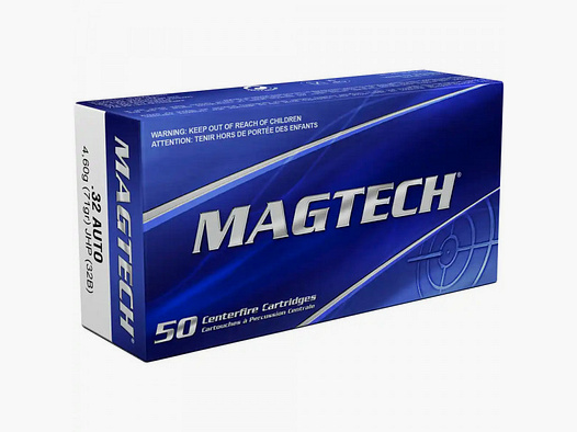MAGTECH 7,65MM BROWNING/ 32 AUTO - JHP / PUNTA CAVITATA - 50 COLPI