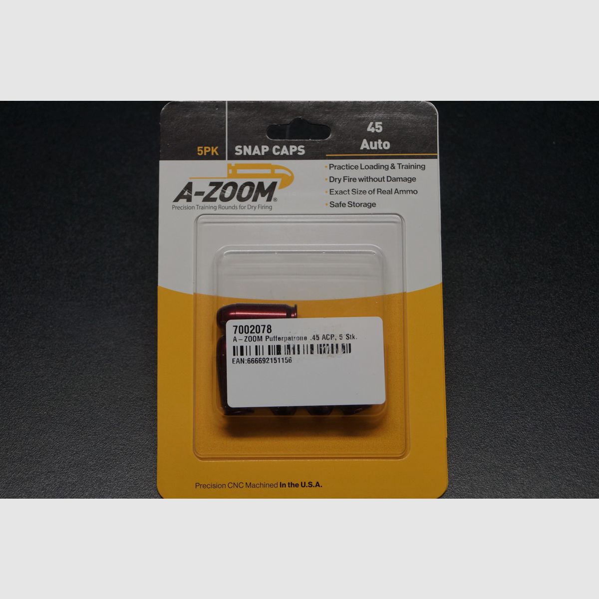 Pufferpatrone A-Zoom .45 ACP
