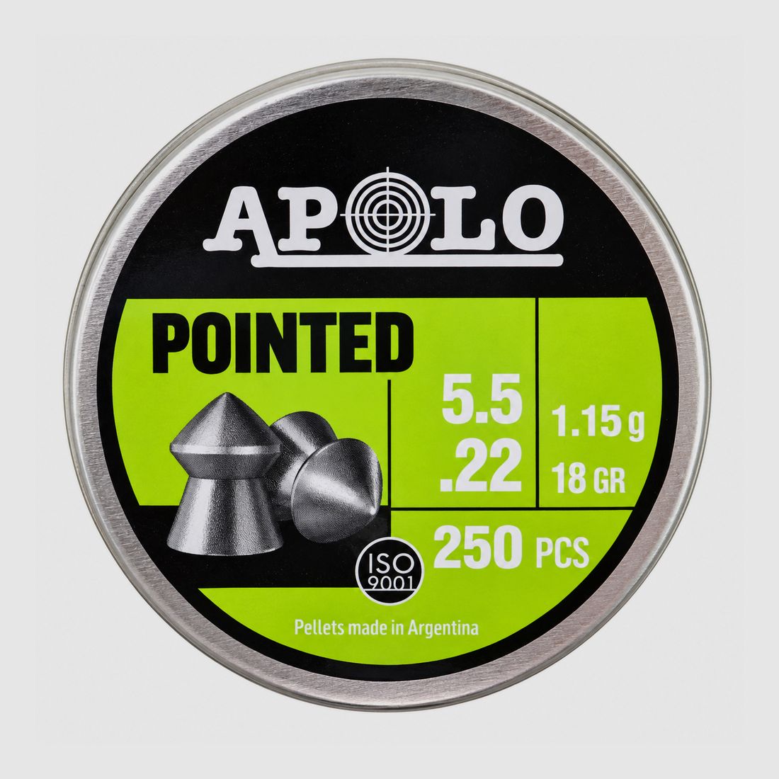 Apolo Premium Pointed Pellets cal. 5.5 mm 250 pieces