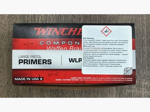 Winchester PRIMER,LARGE REGULAR PISTOL #7 100 Stk