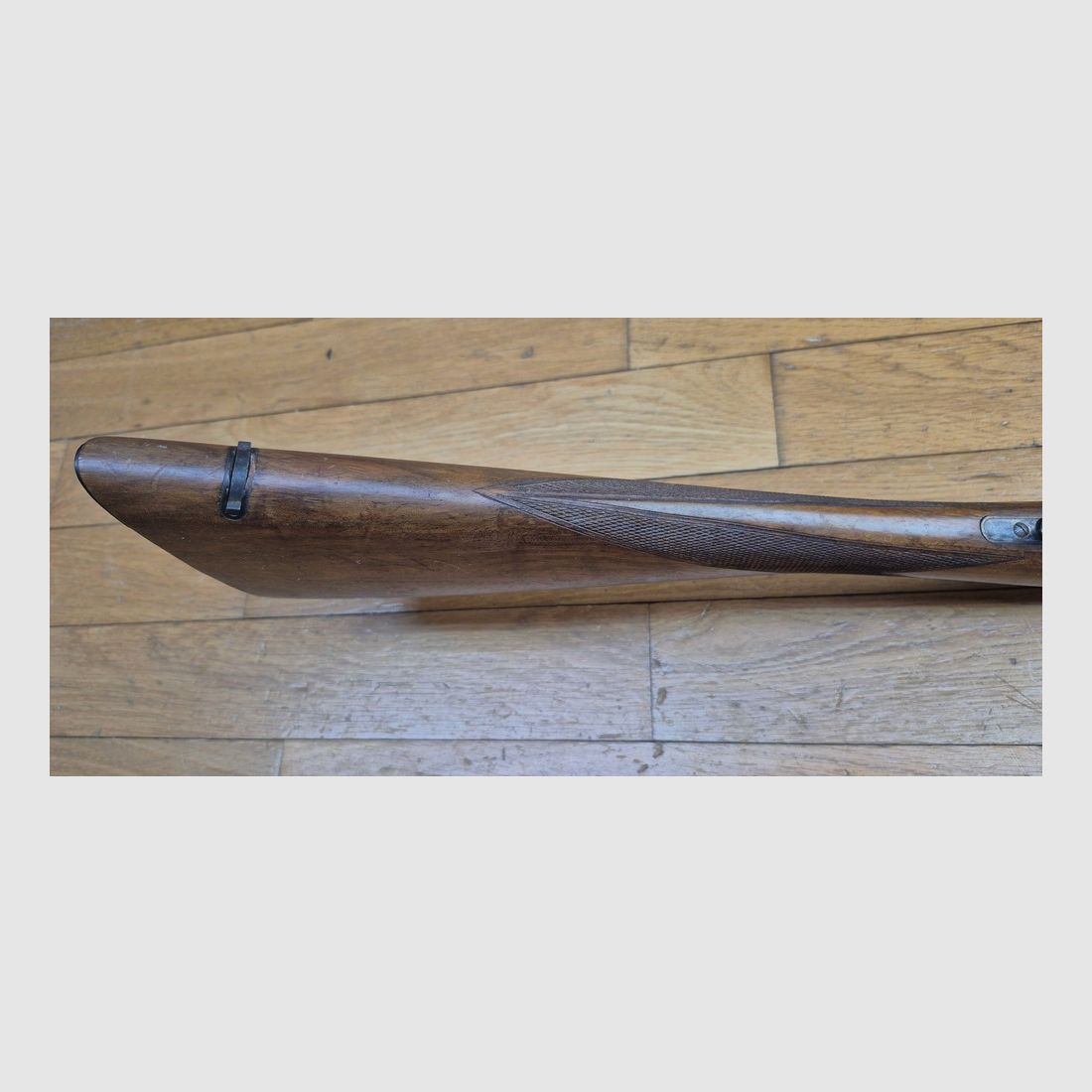 Sehr schönes Exemplar eines FUSIL SIMPLEX — Manufrance Saint-Étienne — Patentiert 1908 — Kal. 16/70 — Luxusversion in Nussbaum — Waffe aus den 50er Jahren — Kaliber 16/70 — Zu reinigen, aber wirklich in ausgezeichnetem Zustand — TBE++, Bild 13 von 38