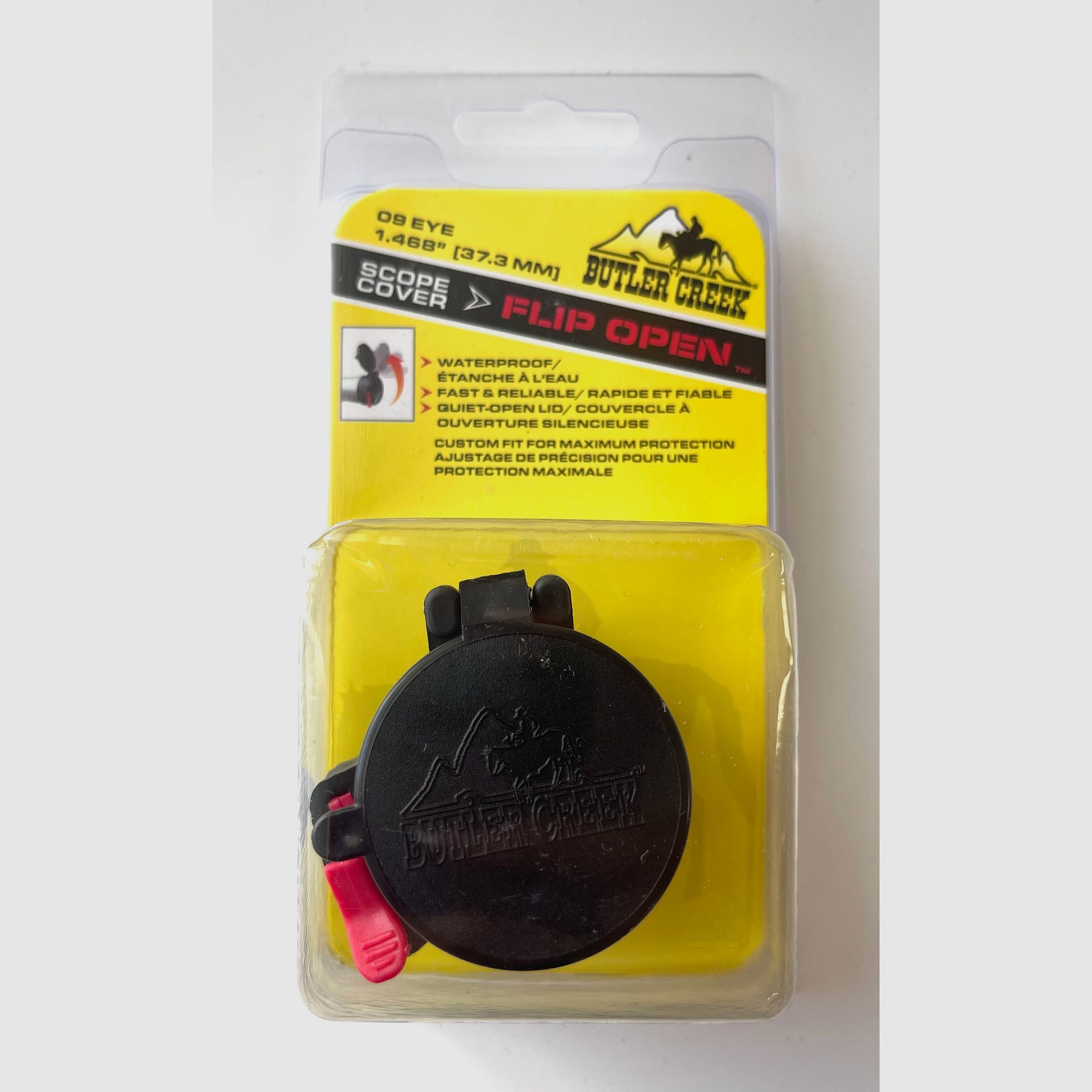 Cubierta de objetivo abatible Butler Creek MO20090 para visor Okular Klappdeckel para ZF 09 EYE 37,3mm