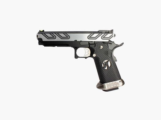 GBB HX23 AW Custom - IPSC Voll Silber - Präzision und Zuverlässigkeit für den Schießsport
