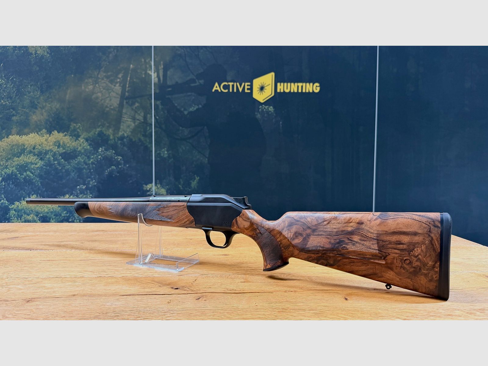 Blaser R8 Holzklasse 7 / Stahlkugel graviert mit Fischhaut / Kaliber und Lauflänge nach Wahl, Bild 2 von 11