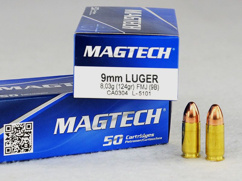 MAGTECH 9 mm Luger, bala de plomo 124 grs 1 paquete (50 disparos a 0,289 €*)