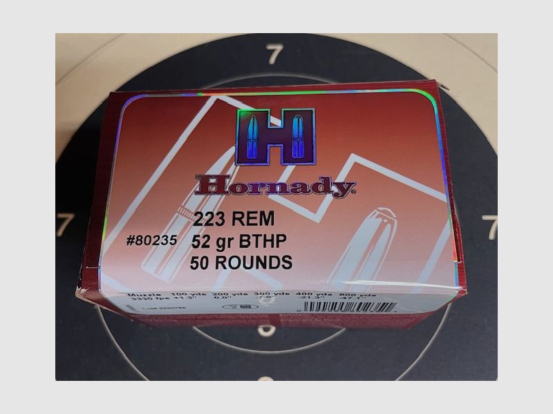 Hornady .223 Rem. BTHP Match 52gr 500 Schuss