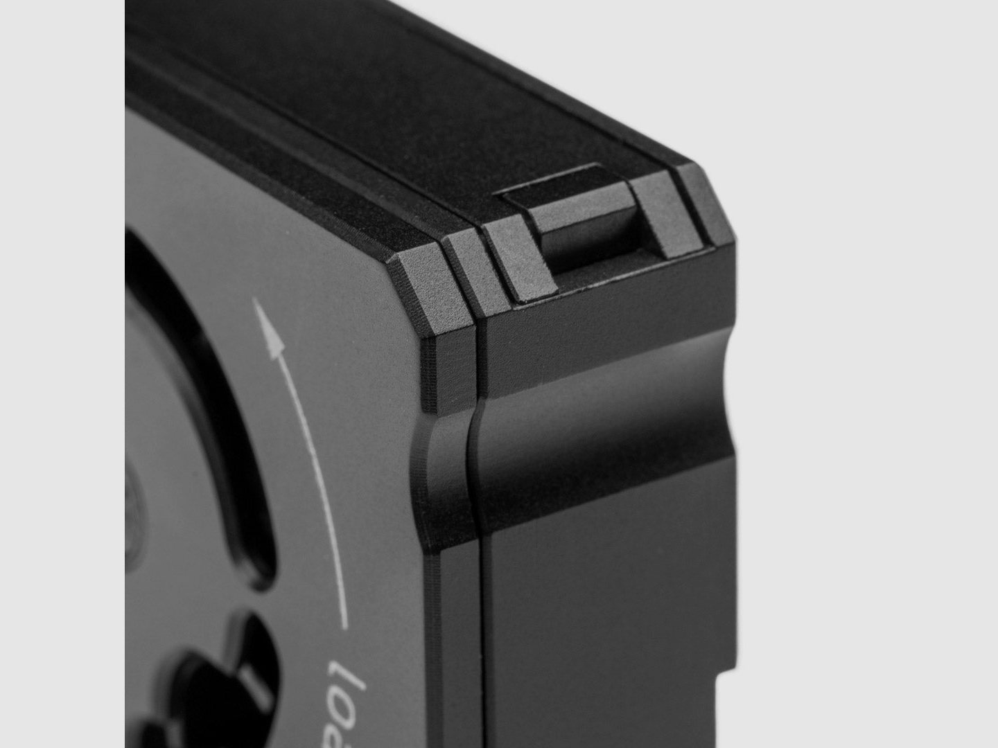 RECHTECKIGES MAGAZIN AEA HP MAX 1 und 2 | links | CNC - ALUMINIUM | 9mm | 8 Schuss