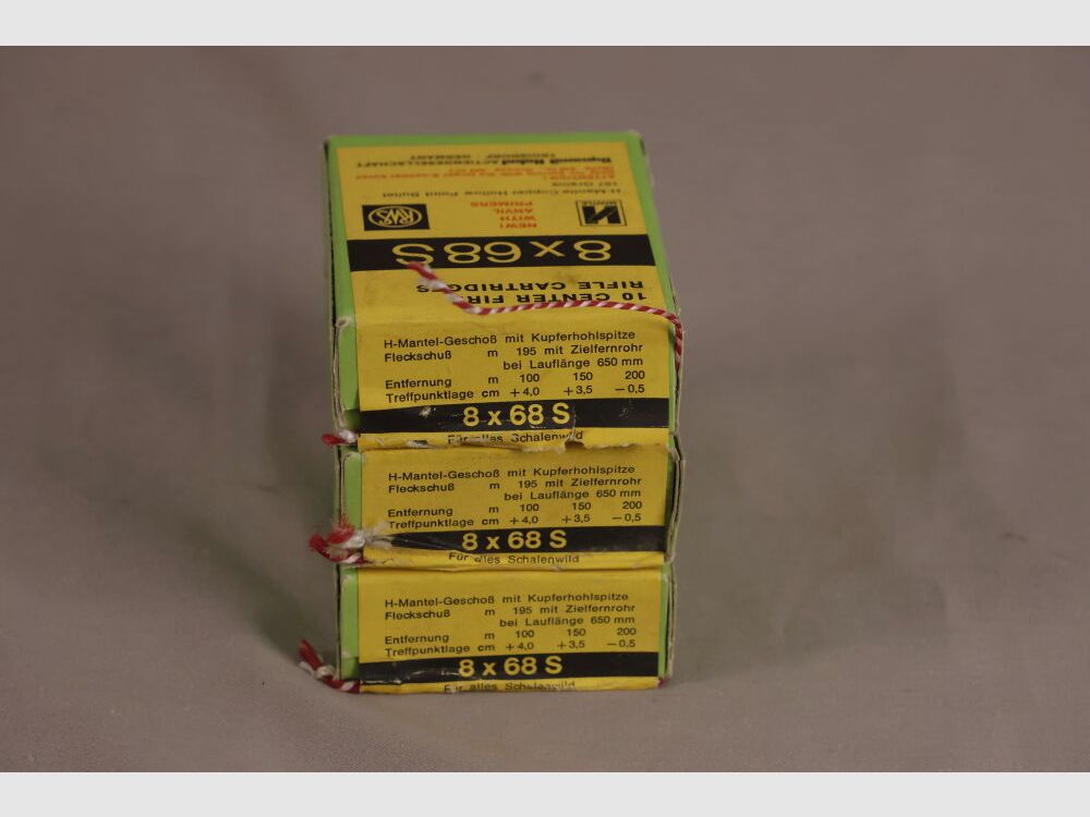 RWS 30x colpi / proiettile a punta cava in rame H-Mantel 12,1gr.
