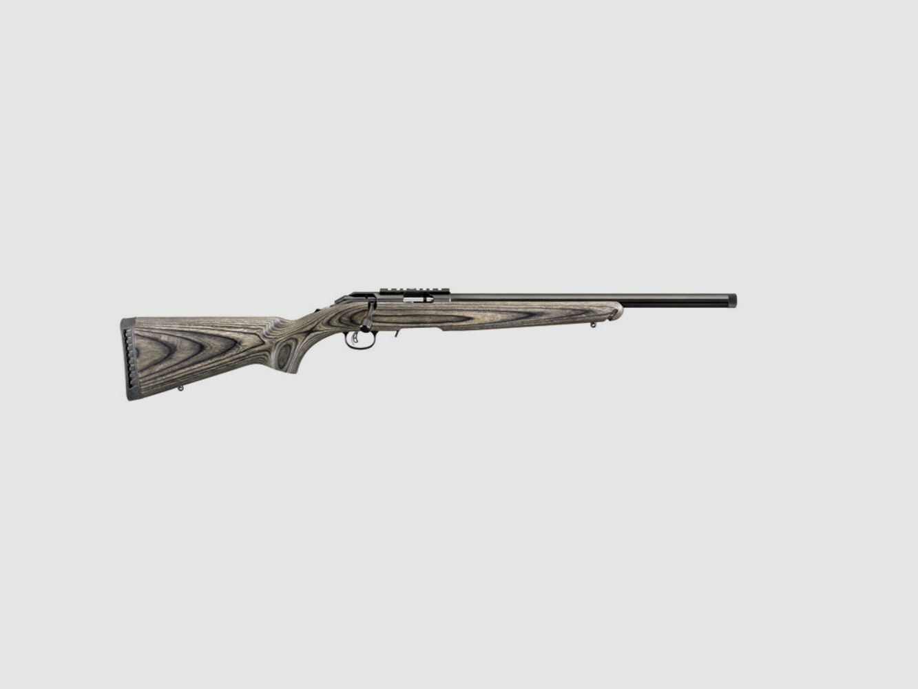 Ruger AMERICAN® RIMFIRE TARGET .22 LR 18"/46CM SCHWARZ LAMINATE 1/2"-28
