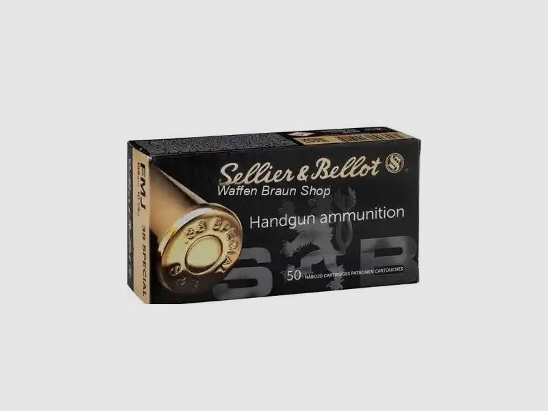 S+B .38Spec. FMJ 158grs. 50St