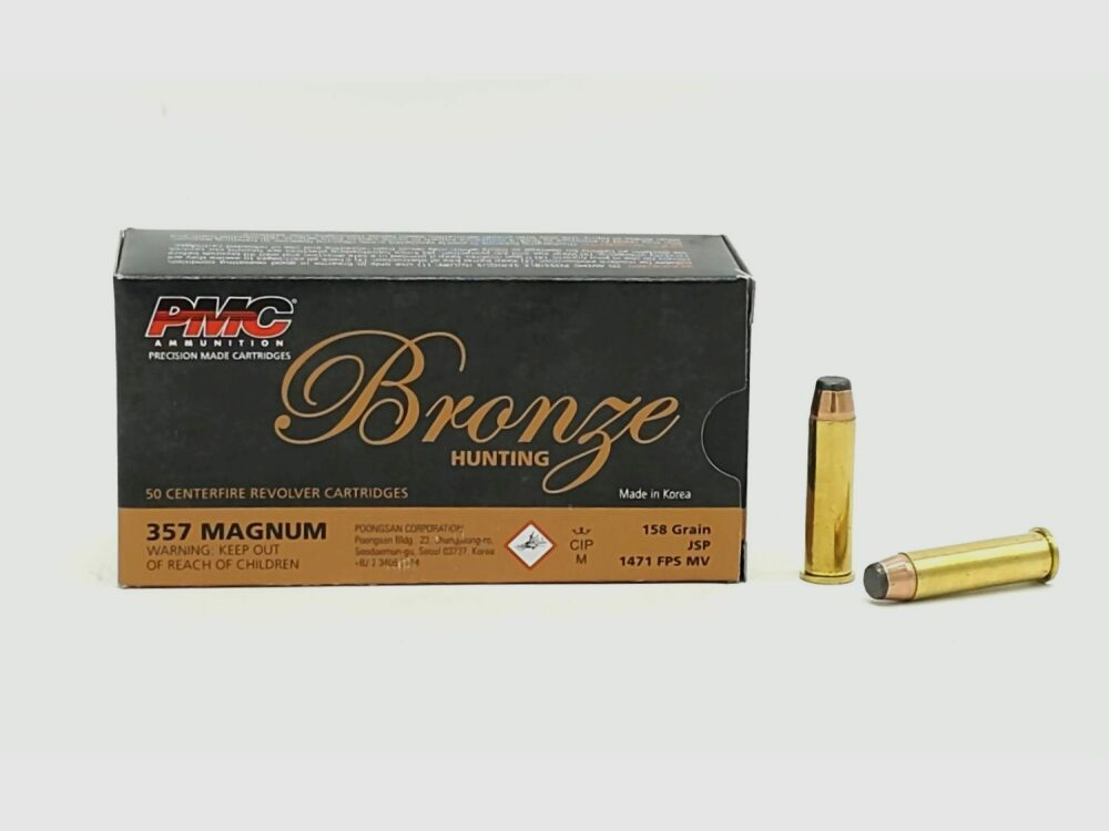PMC Bronze 357 Mag. PMC Bronze 158gr JSP