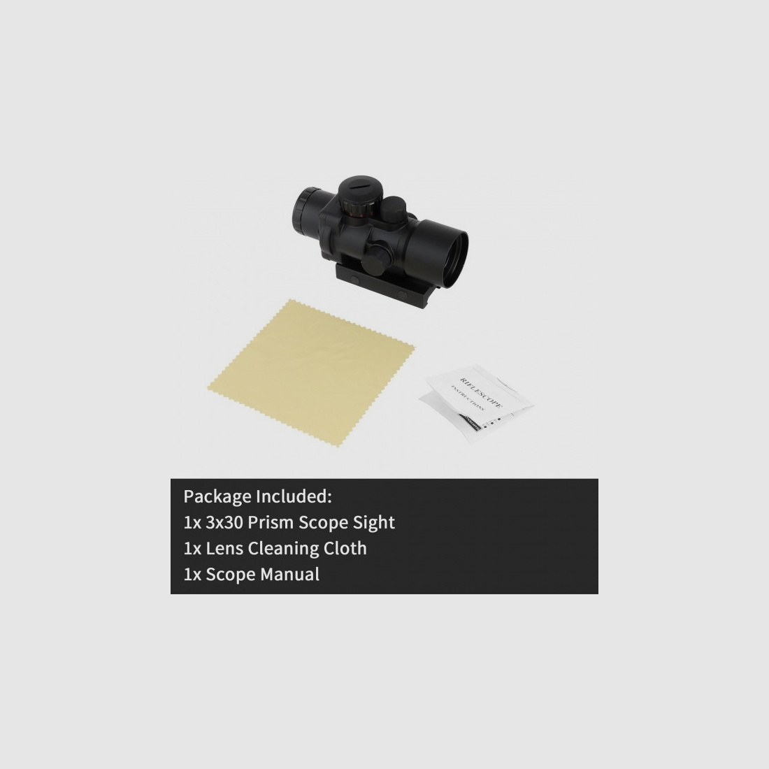 3X30mm Roodpuntvizier met 20mm rail voor jacht, buiten, doel