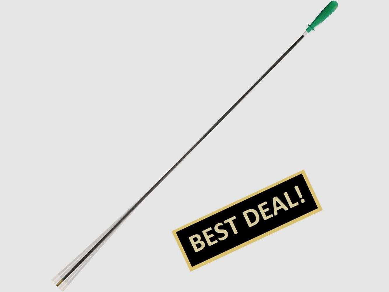 BALLISTOL Carbon Putzstock - Set 3-teilig lang, Wischlänge 93 cm, Ø 7 mm, Innengewinde M5