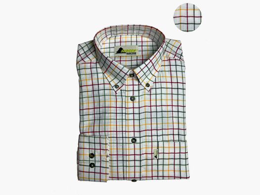 SKOGEN FLANNEL SHIRT WHITE