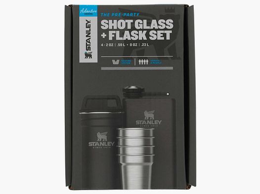 Stanley Stanley Flachmann und Schnapsgläser Set 0.236 L schwarz