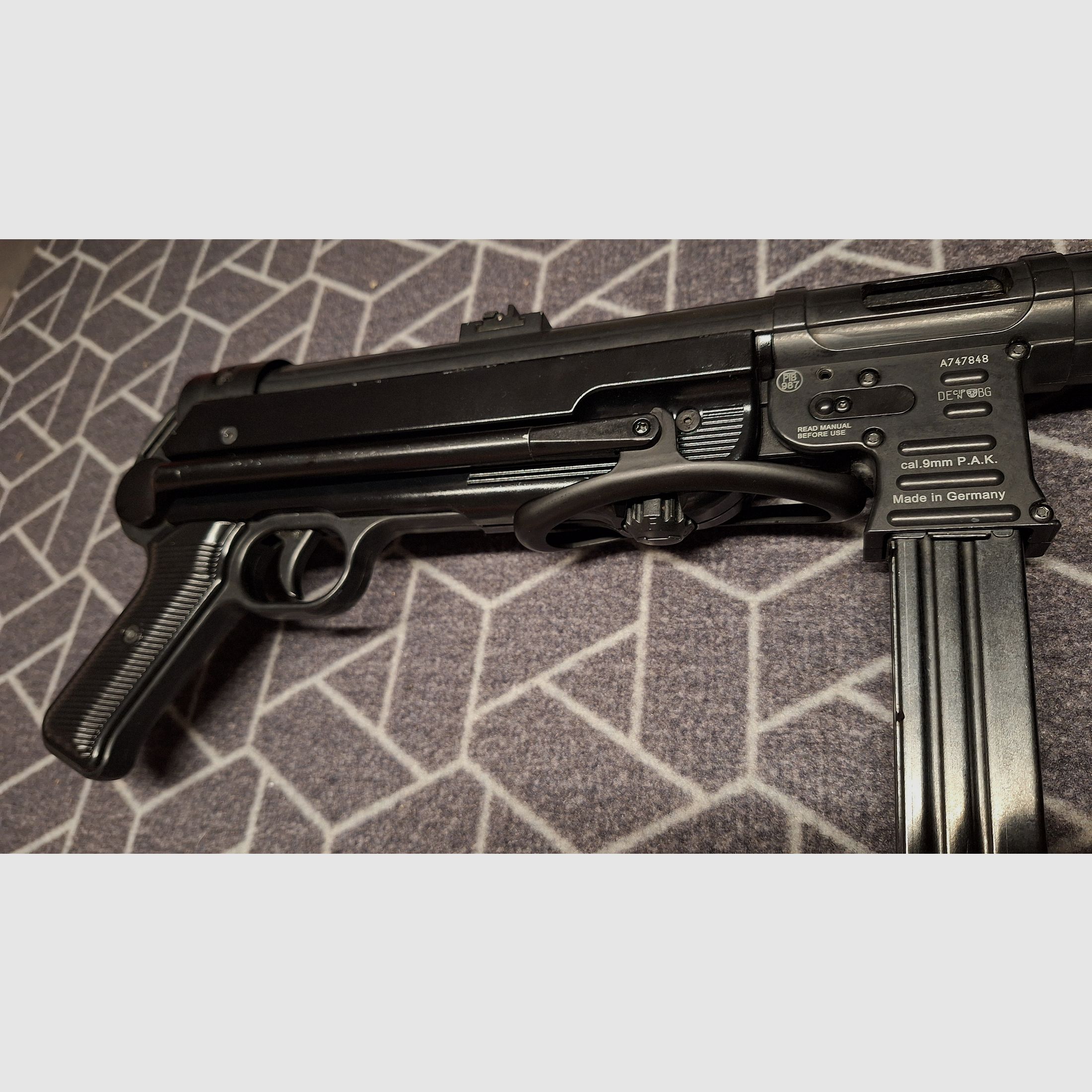 MP40 G.S.G. Pistola ametralladora de fogueo 9 mm P.A.K.