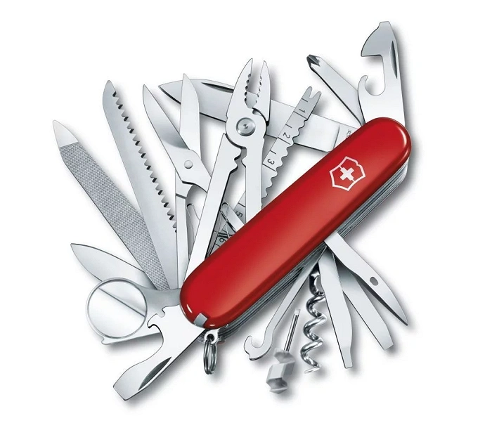 Victorinox SWISSCHAMP Taschenmesser, 33 Funktionen, Länge 91 mm, rot, Bild 1 von 8