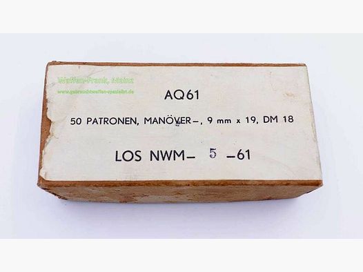 Niederländ. Waffen u. Munition Manöverpatronen Knall