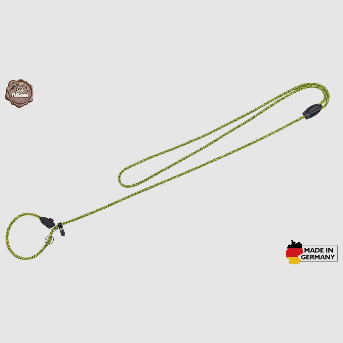 AKAH Moxon-Umhngeleine Steel Blue-Neon Yellow