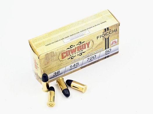 Fiocchi, .38 S&W, LRN, 145 gr., 50 pcs.