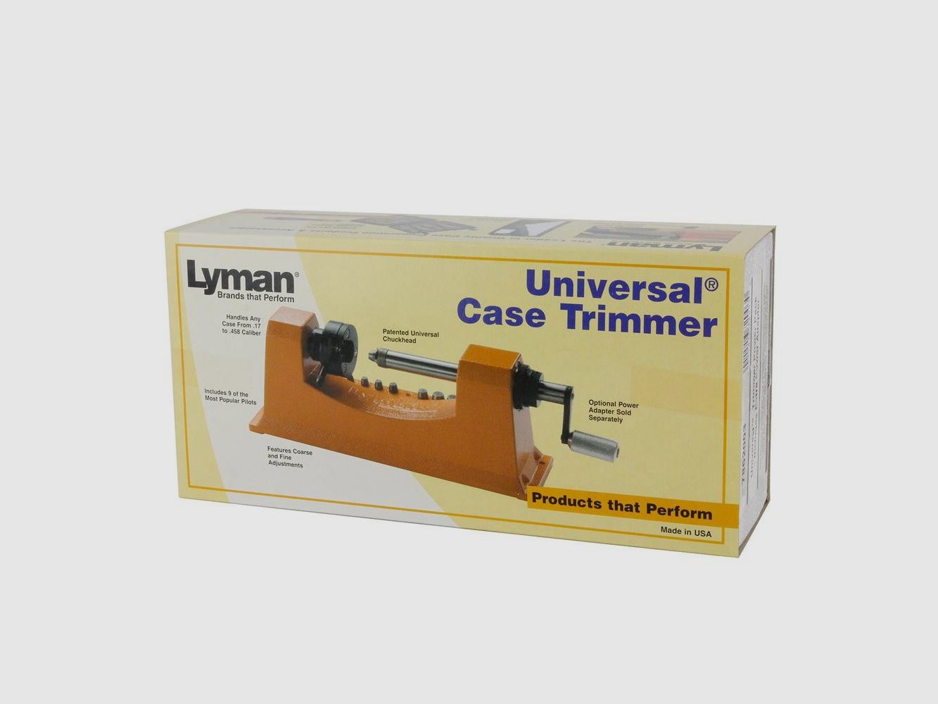Universal Trimmer Lyman - 9 Einsätze inklusive - Präzision und Vielseitigkeit für das Nachladen, Bild 4 von 5