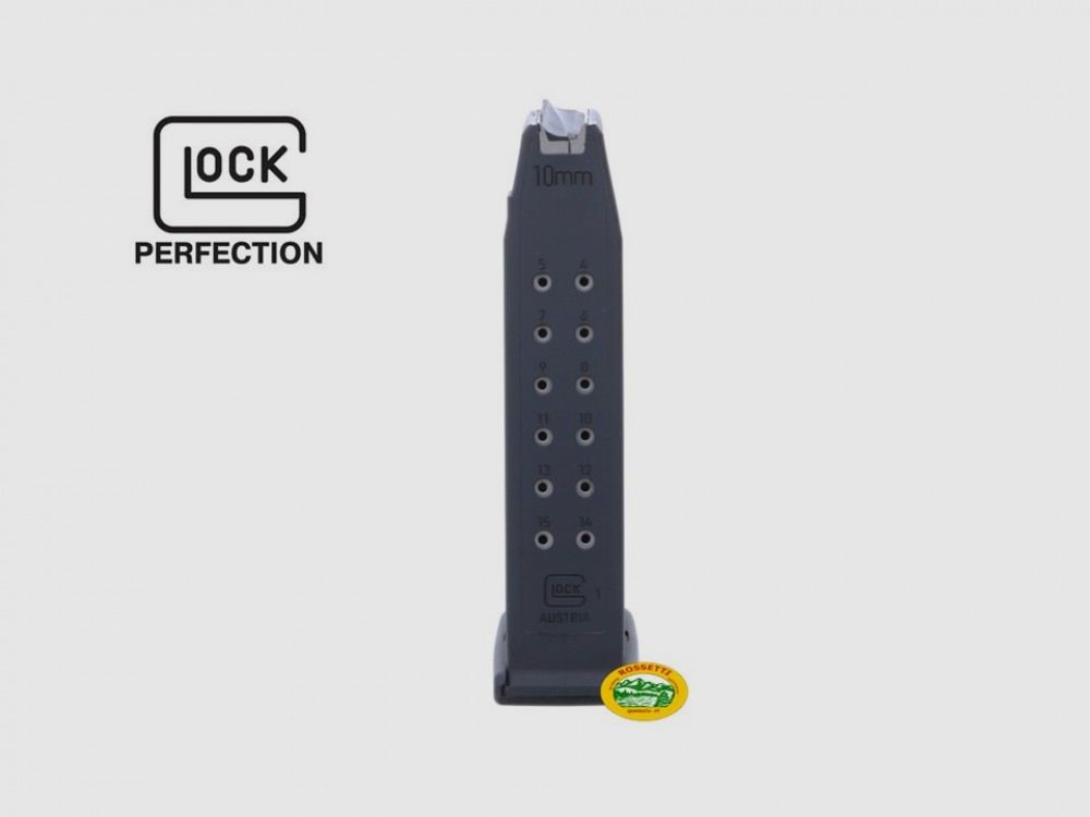 GLOCK Magazin für Mod.20 Kal.10 mm 15 Schuss
