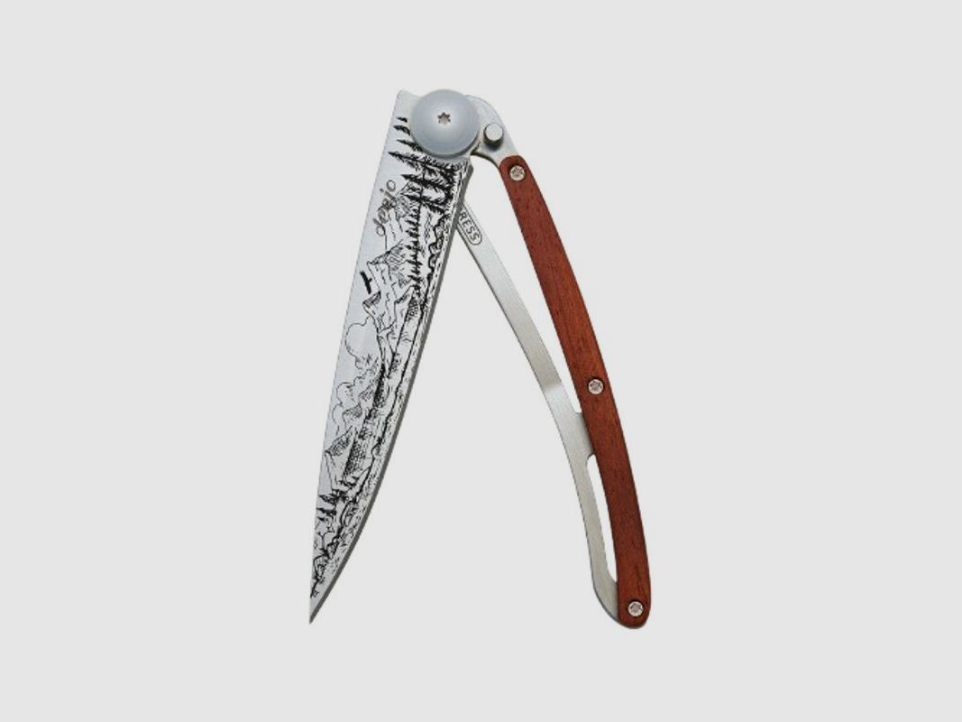 Deejo Pocket Knife Coral Wood | Mountain, image 2 of 12