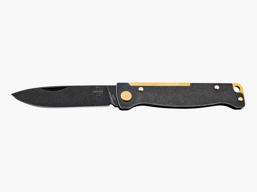 Bker Plus Taschenmesser Atlas Black Stonewash Brass