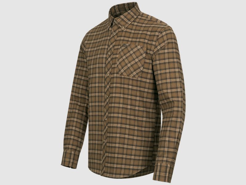 Blaser camicia Edward beige / marrone a quadri, immagine 2 di 4