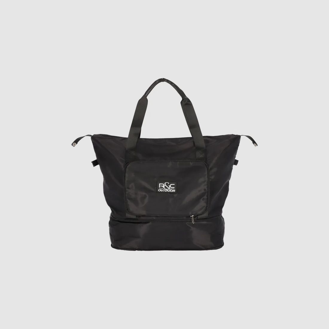 Bolsa de viaje negra plegable