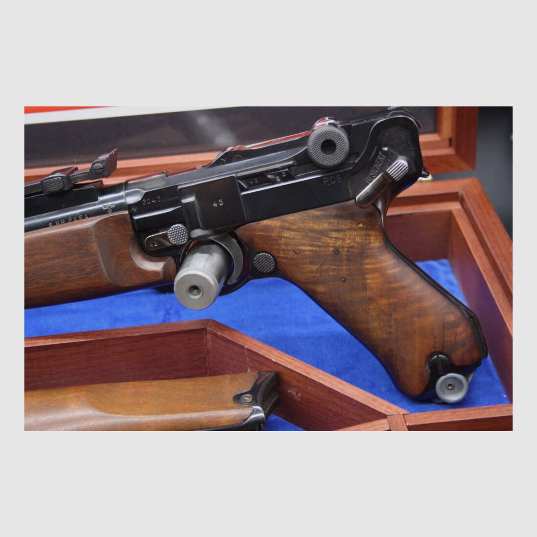 Mauser BYF 43 Pistolenkarabiner P08 Werle Kaliber 9mm Luger aus Sammlung	 Pistolenkarabiner P08