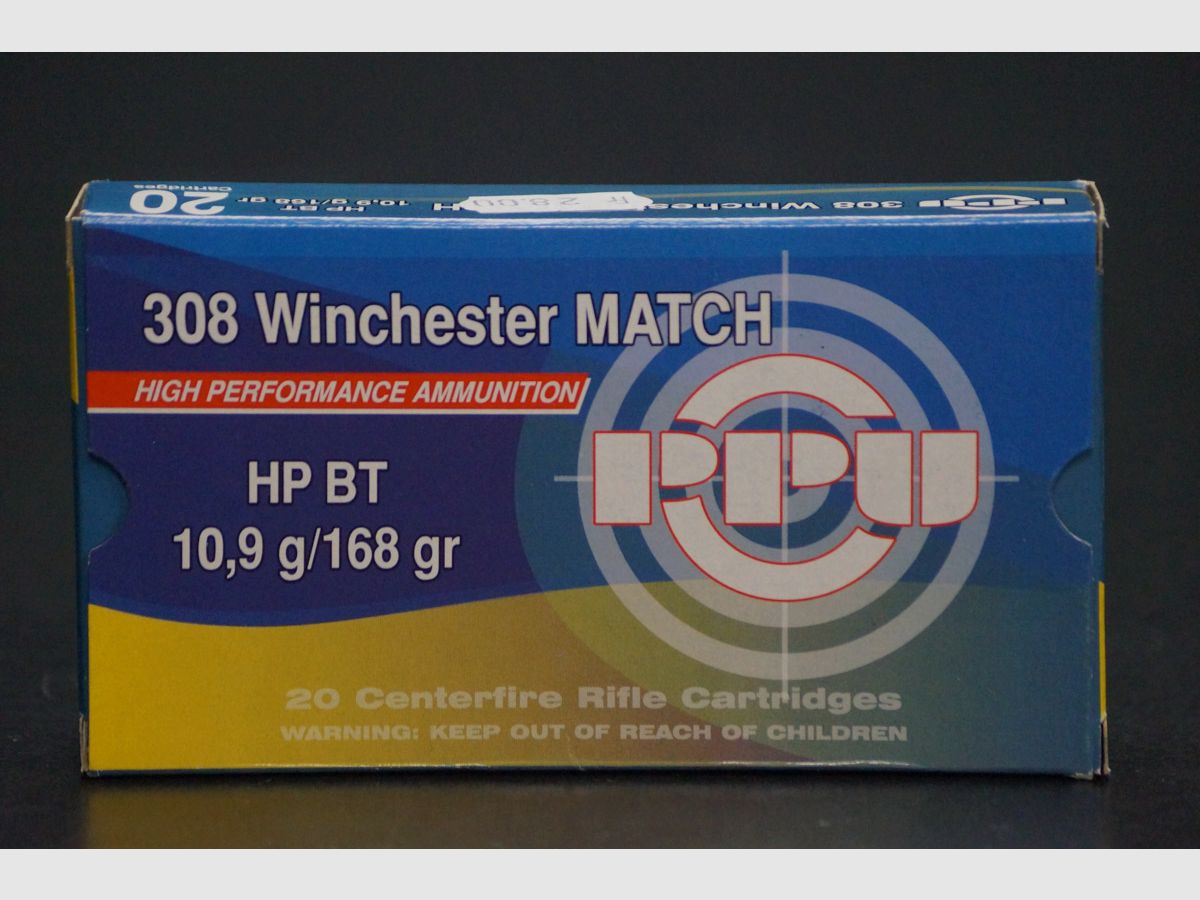 PPU Partizan .308 Win Match 168 Grs., Bild 1 von 2