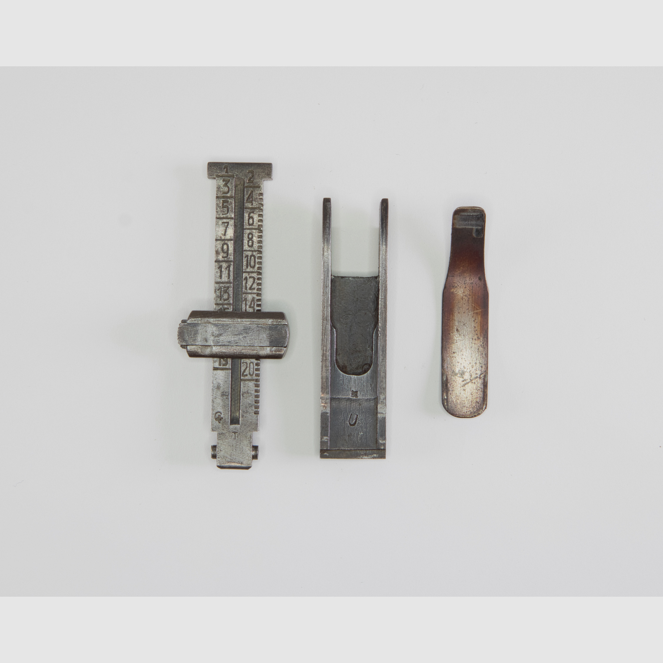 Karabiner K98 Visier mit Visierkurve und Blattfeder