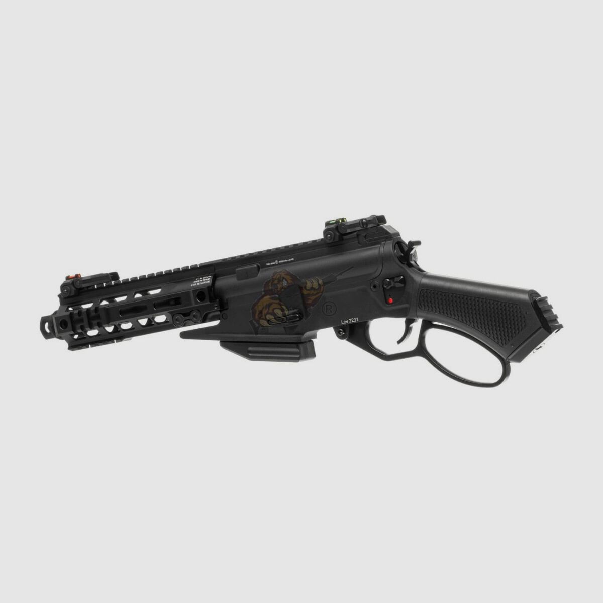G&G LevAR 7" Fucile a leva a gas in nero Airsoft libero da 18
