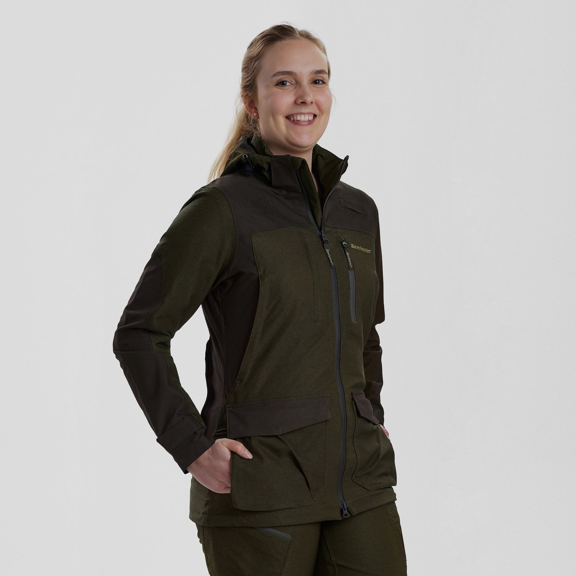 Deerhunter Lady Chasse Jacket Olive Night melange 40