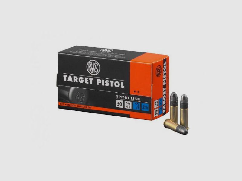 RWS TARGET PISTOL- .22LR - 40 GRS. - 50 PATRONEN