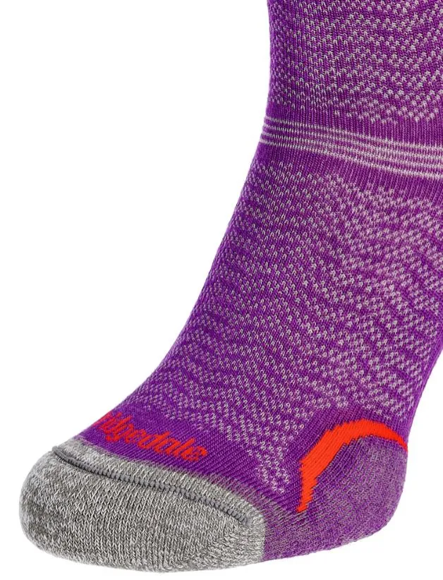 BRIDGEDALE Hike Ultra Lt T2 Merino P Crew Women's Hiking Socks – Purple, image 3 of 4