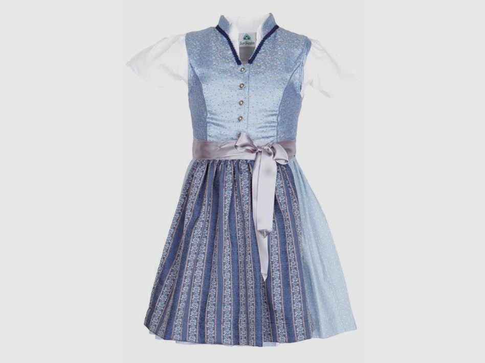 Dirndl pour Enfants en Bleu