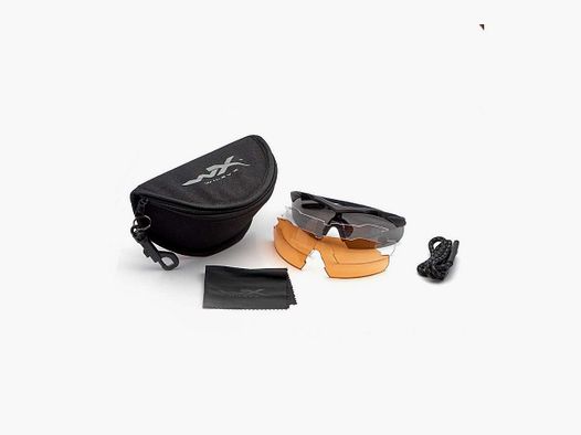 Wiley X 3502 VAPOR 2.5 Grijs-Doorzichtig-Licht Roest Matte Zwarte Frame