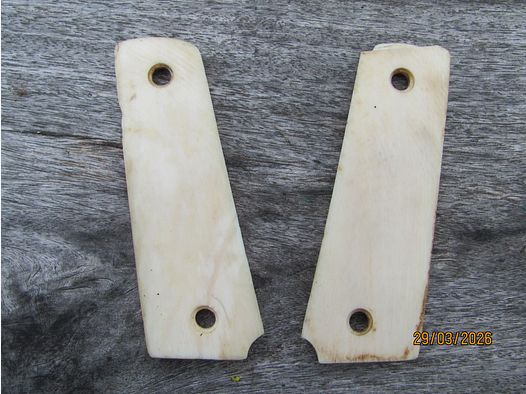 Colt Government M1911 u Klone - handgefertigte Bein Griffschalen - UNIKAT!