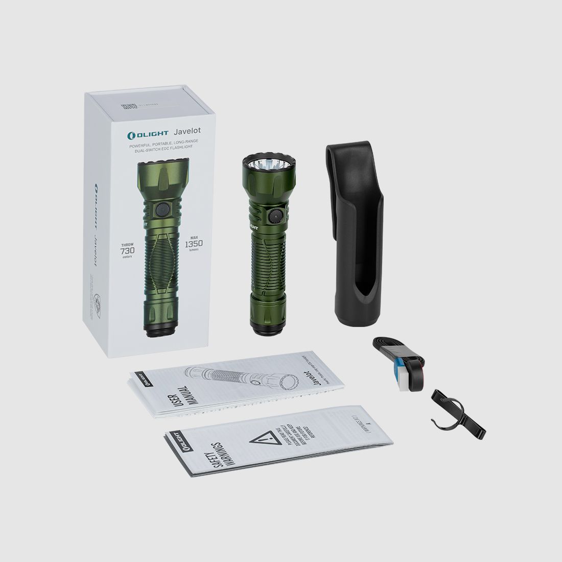 Rechargeable LED flashlight Javelot 1,350 lumens Olight od-green, image 20 of 20