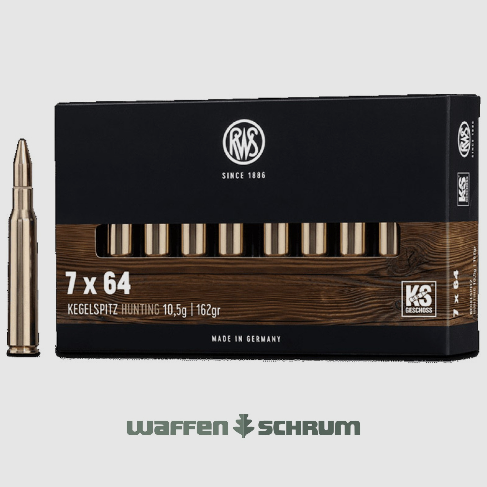 RWS Kegelspitz 10,5g - 162gr 7x64