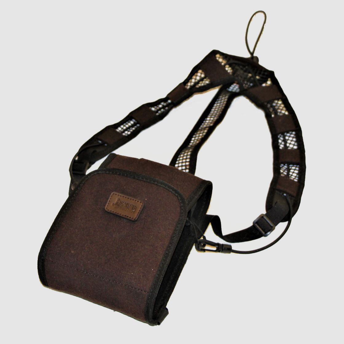 Mjoelner hunting binocular strap Toke loden with mobile phone pocket