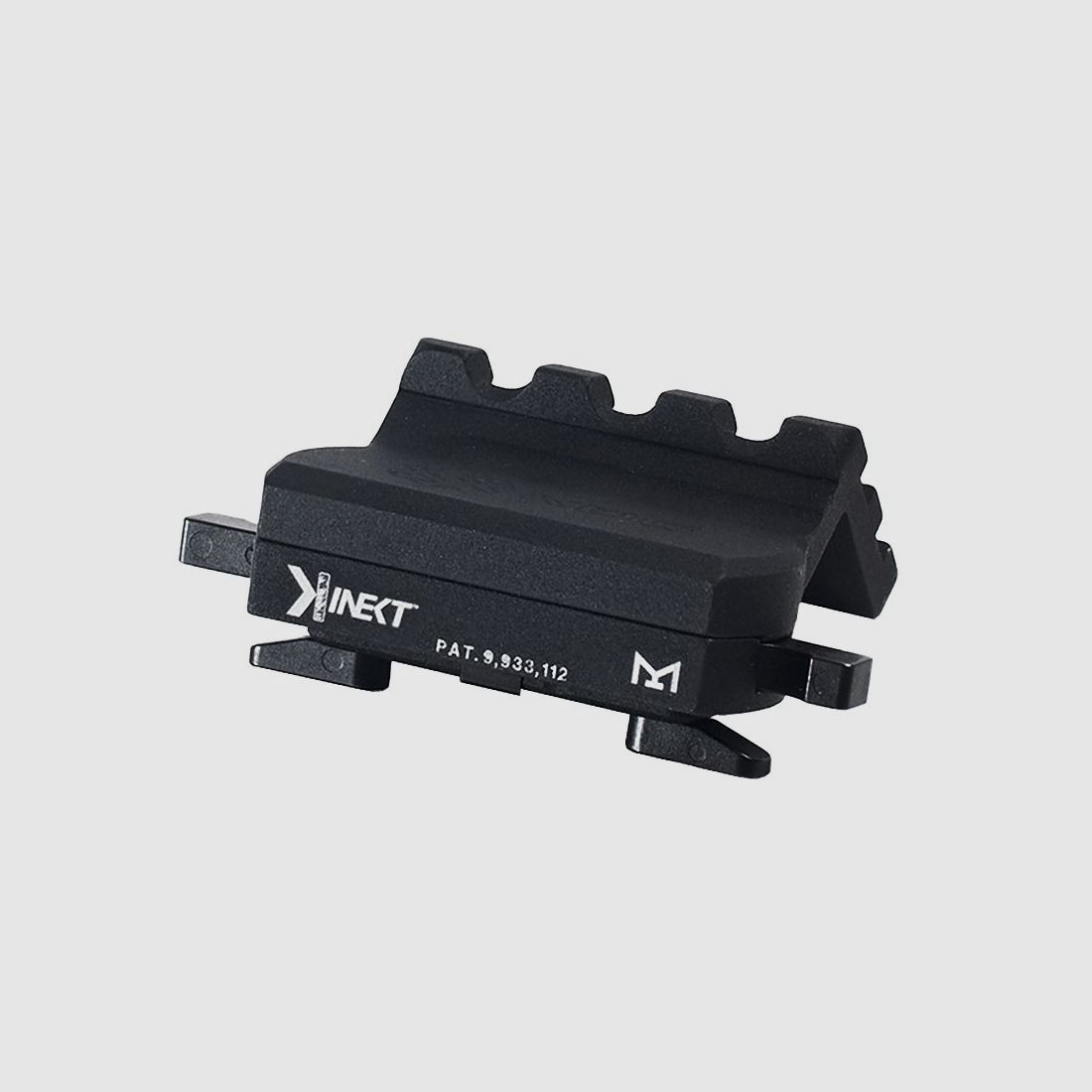 KDG Kinect M-LOK Offset Mount with Picatinny 3 Slots Black
