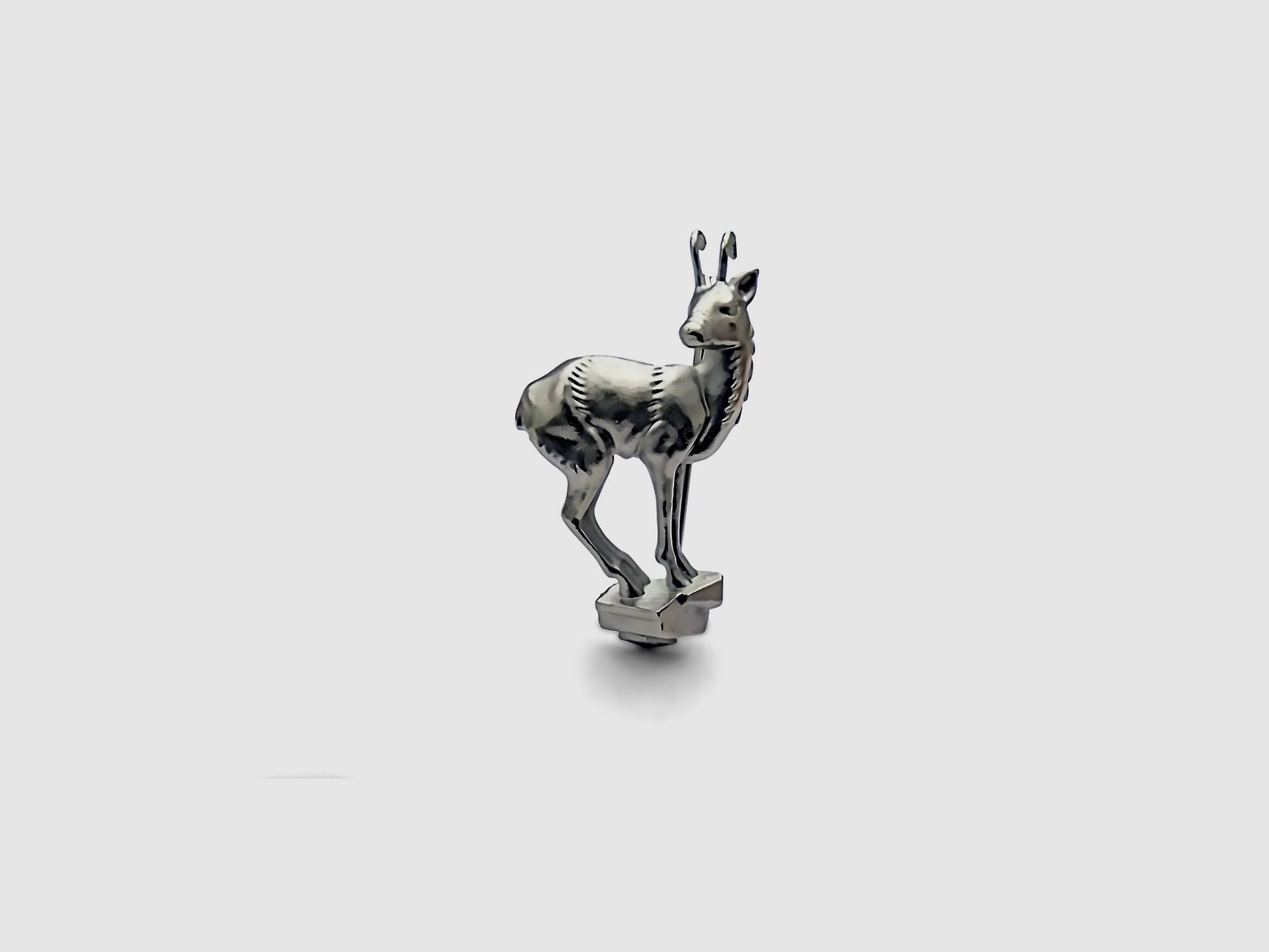 Jagdabzeichen Gams 925er Silber für den Jagdhut handgefertigt in Wien