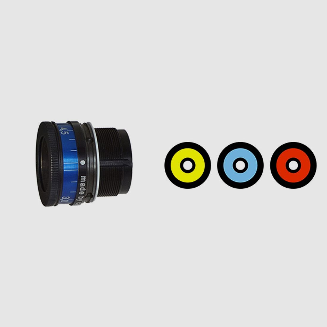 CENTRA Variabele Ring IRIS FILTER GLASS FRONT SIGHT 1,2, afbeelding 1 van 6
