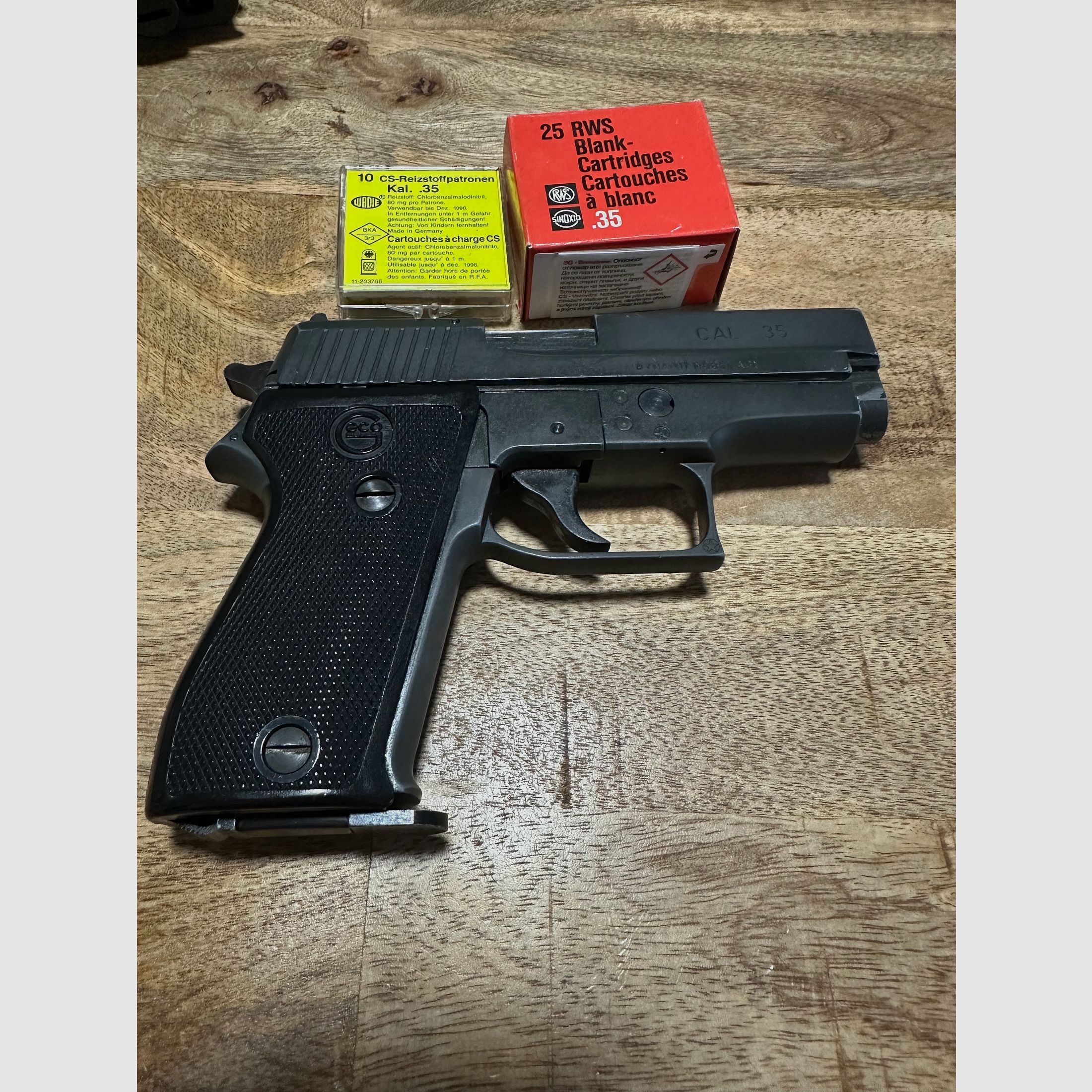 P35 cal. .35 Dynamit Nobel AG PTB 456 Knall